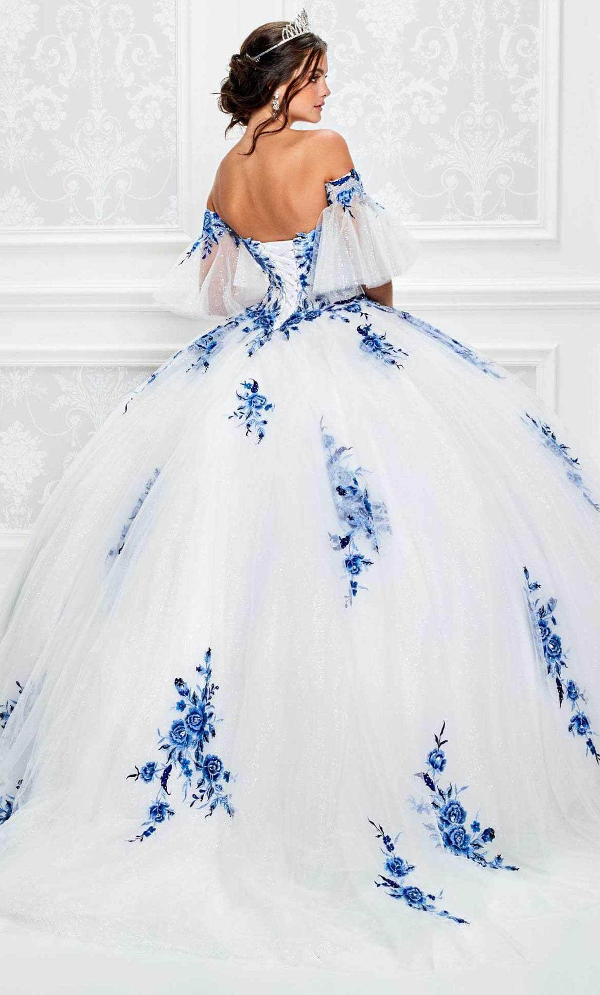 Princesa by Ariana Vara, Princesa by Ariana Vara PR11928 - Strapless Floral Lace Ballgown