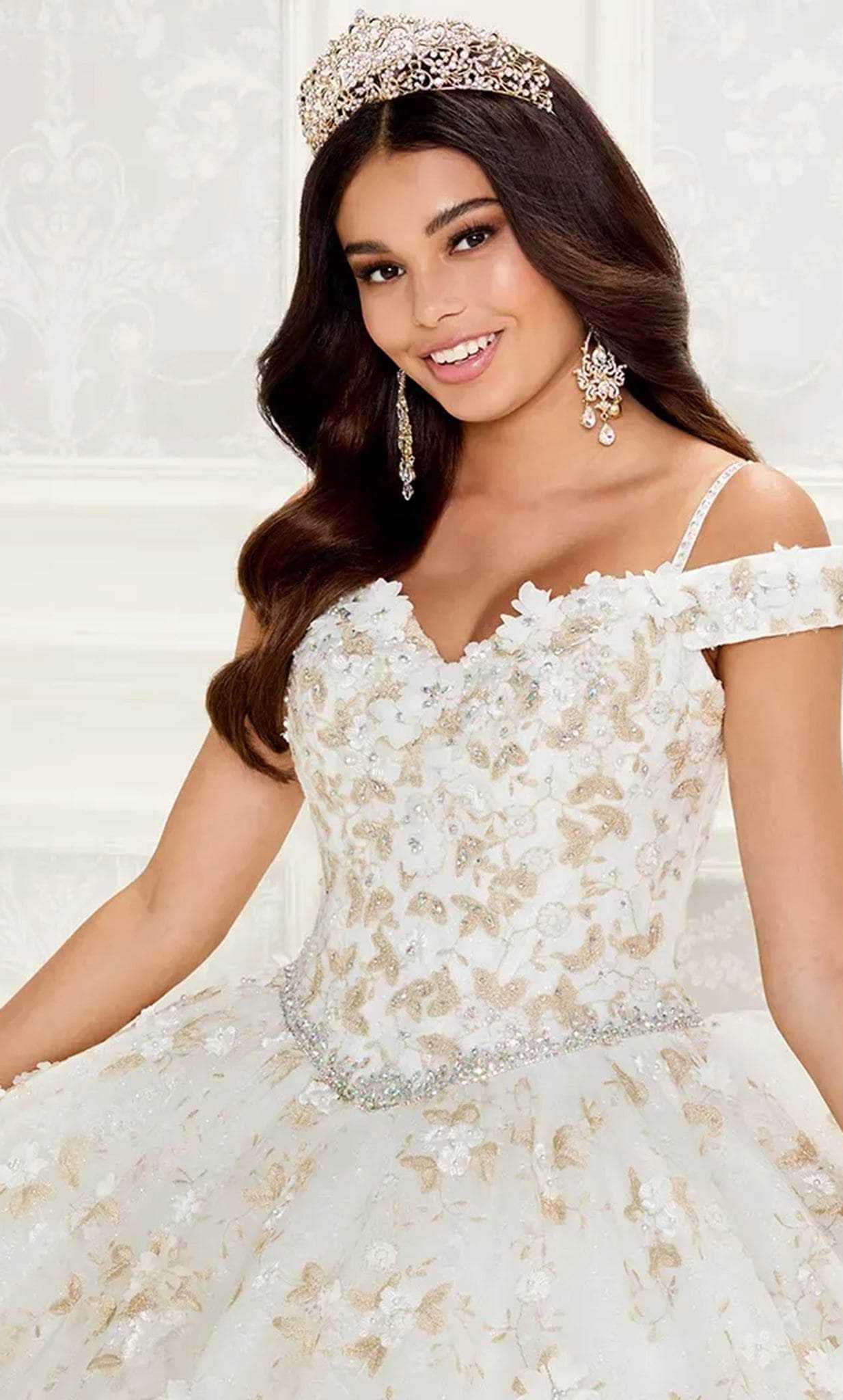 Princesa by Ariana Vara, Princesa by Ariana Vara PR30084 - Blossom Ornate Ballgown