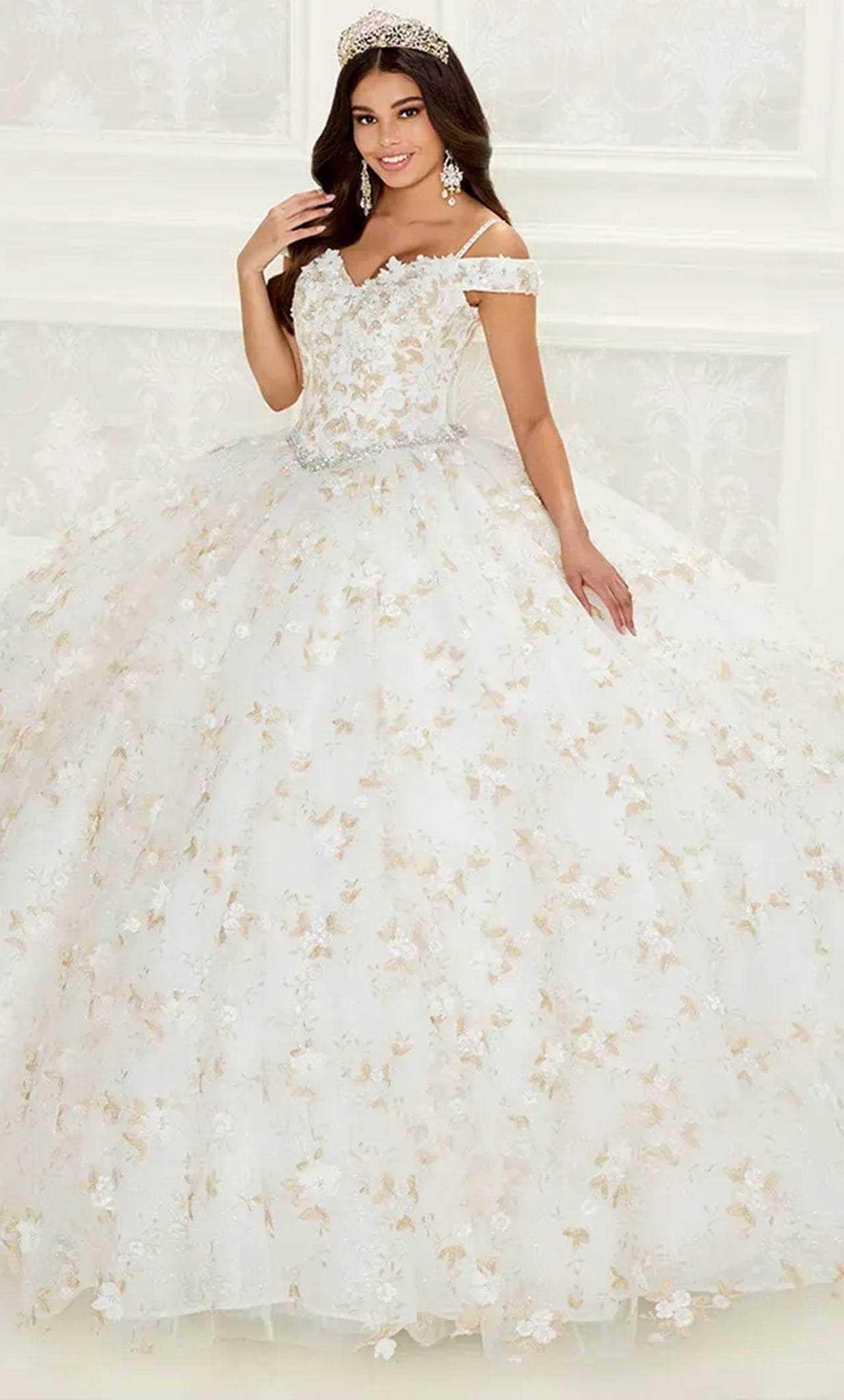 Princesa by Ariana Vara, Princesa by Ariana Vara PR30084 - Blossom Ornate Ballgown
