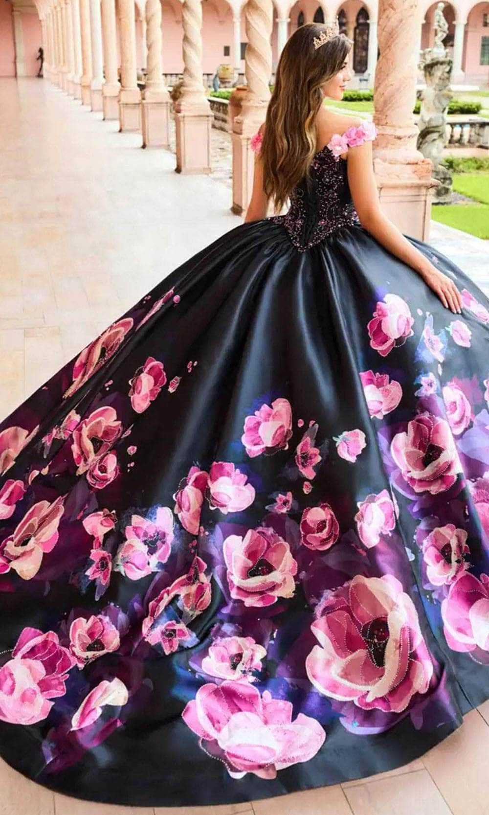 Princesa by Ariana Vara, Princesa by Ariana Vara PR30151 - Stone Accented Prom Gown