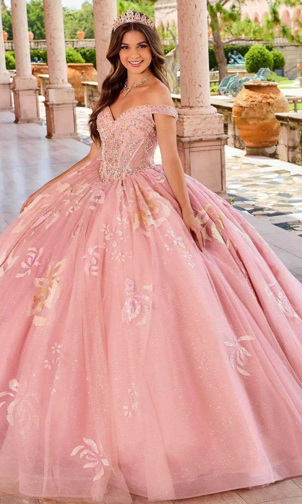 Princesa by Ariana Vara, Princesa by Ariana Vara PR30156 - Off-Shoulder Sequined Prom Gown