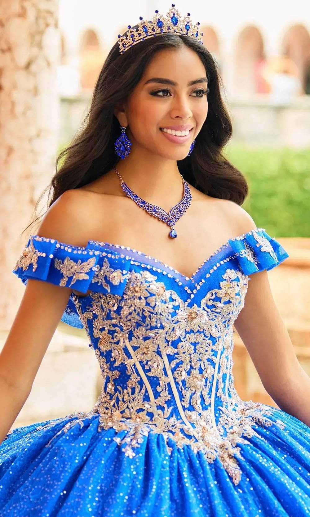 Princesa by Ariana Vara, Princesa by Ariana Vara PR30163 - Lace Off- Shoulder Prom Gown