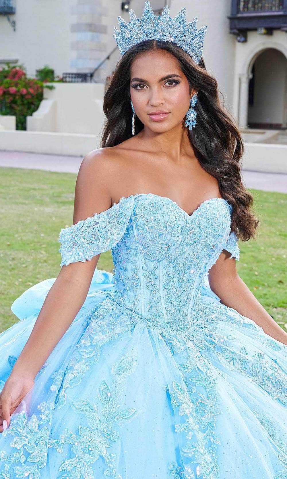 Quinceanera Collection, Quinceanera Collection 26072 - Floral Lace Sweetheart Ballgown