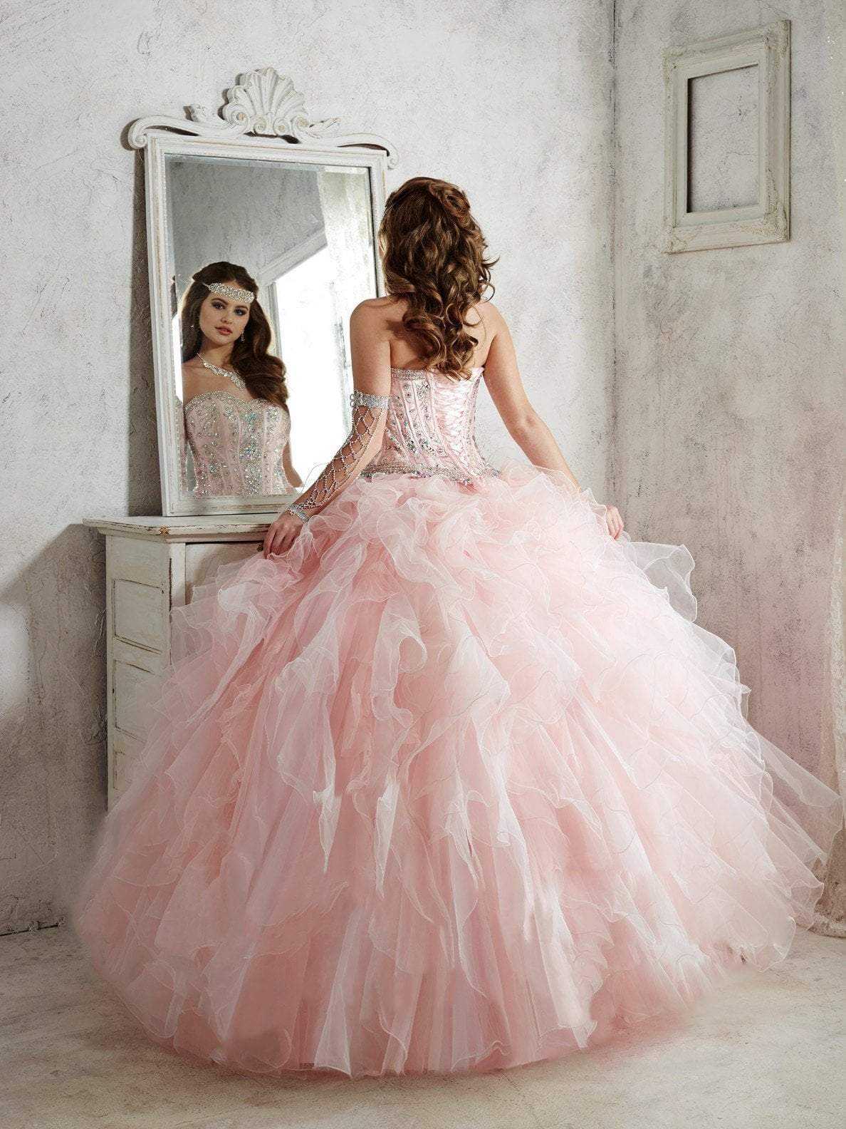 Quinceanera Collection, Quinceanera Collection - 26811 Beaded Gown With Removable Skirt