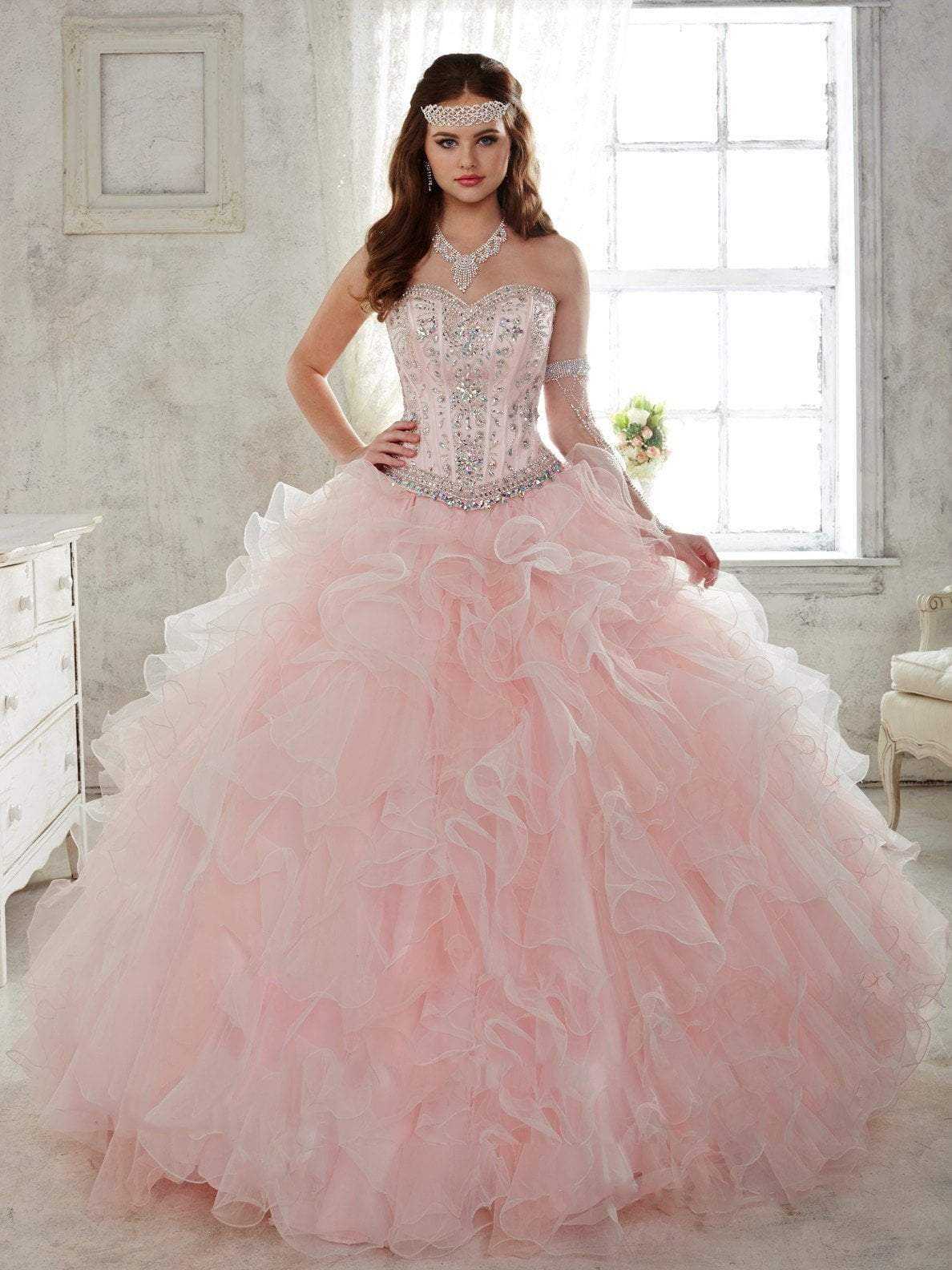 Quinceanera Collection, Quinceanera Collection - 26811 Beaded Gown With Removable Skirt