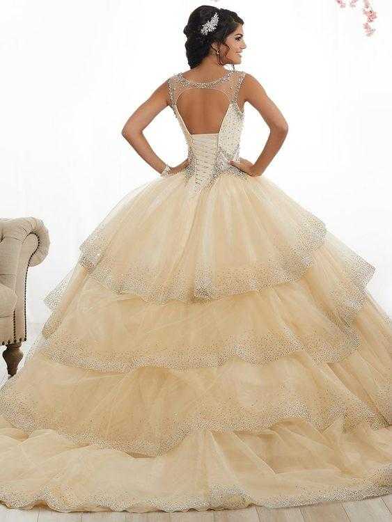 Quinceanera Collection, Quinceanera Collection - 26880 Beaded Sweetheart Tiered Ballgown