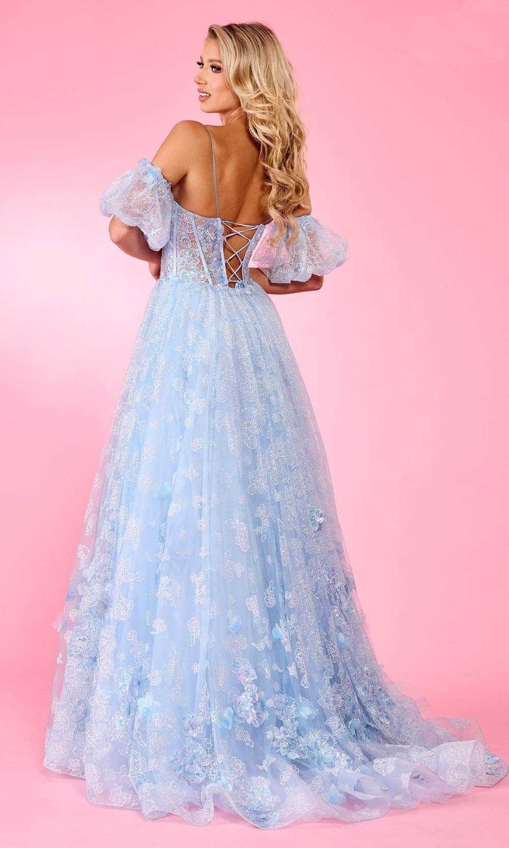 Rachel Allan, Rachel Allan 70557 - Floral Print Prom Dress
