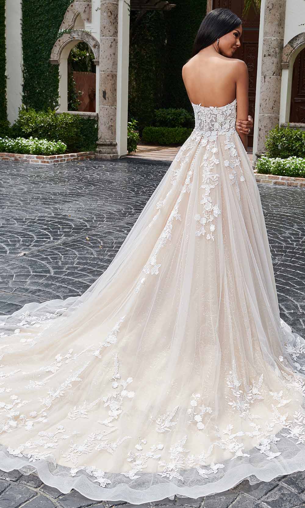 Rachel Allan Bridal, Rachel Allan Bridal RB3154 - Embellished Sweetheart Bridal Gown
