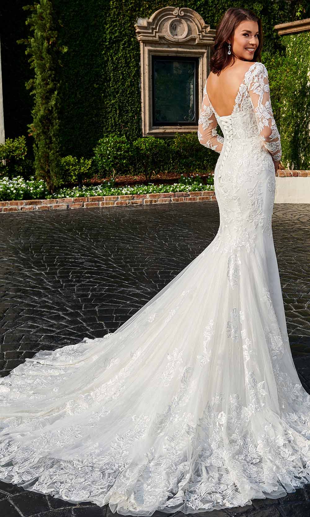 Rachel Allan Bridal, Rachel Allan Bridal RB3155 - Lace Detailed Bridal Gown