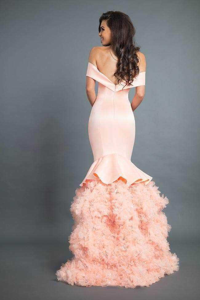 Rachel Allan, Rachel Allan Couture - 8355 Ruffled Detail Mermaid Prom Dress
