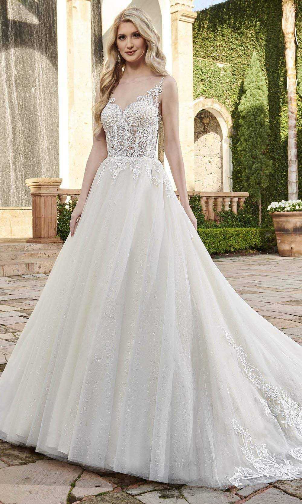 Rachel Allan, Rachel Allan - M794 Glittered Tulle A Line Wedding Gown