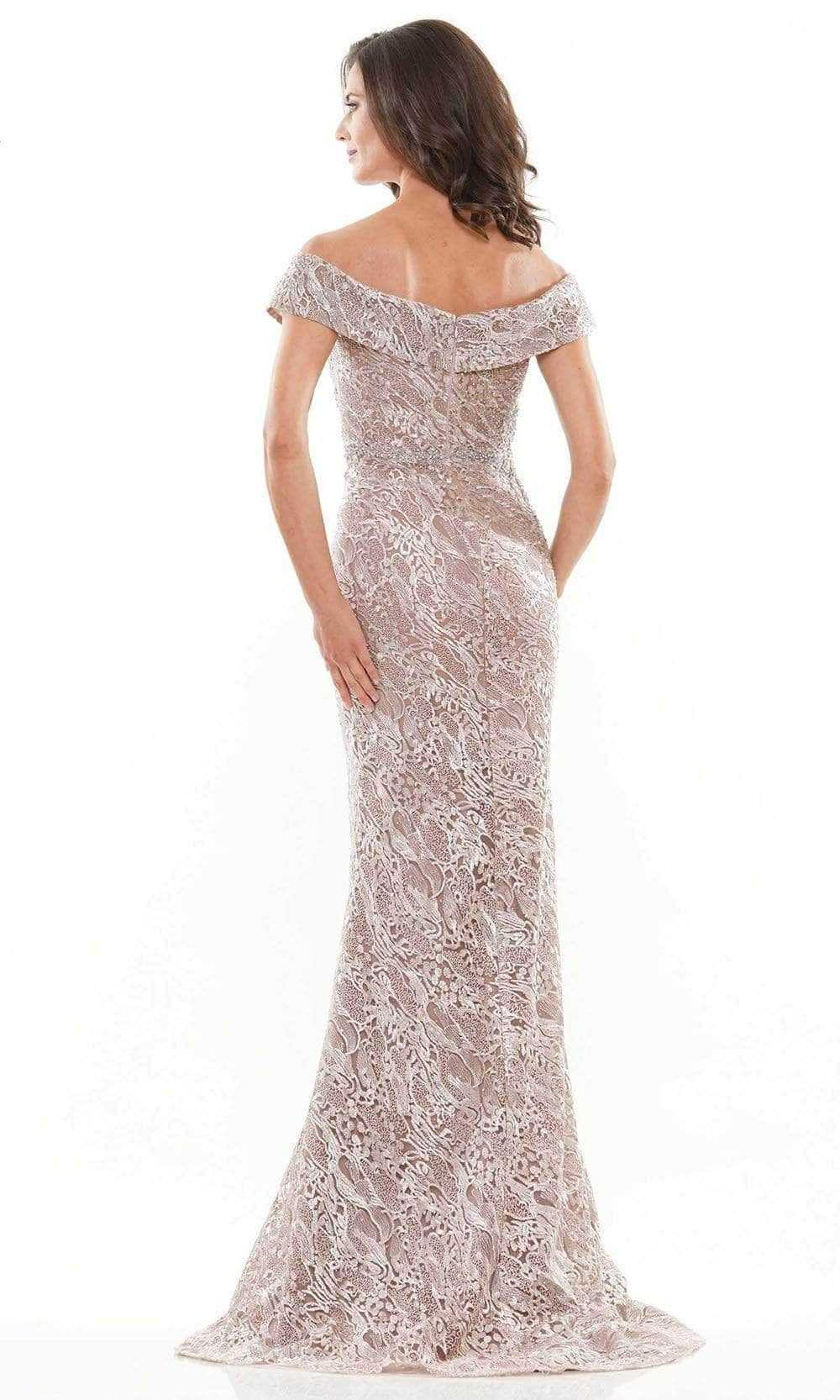 Rina Di Montella, Rina Di Montella RD2740 - Laced Off Shoulder Formal Gown