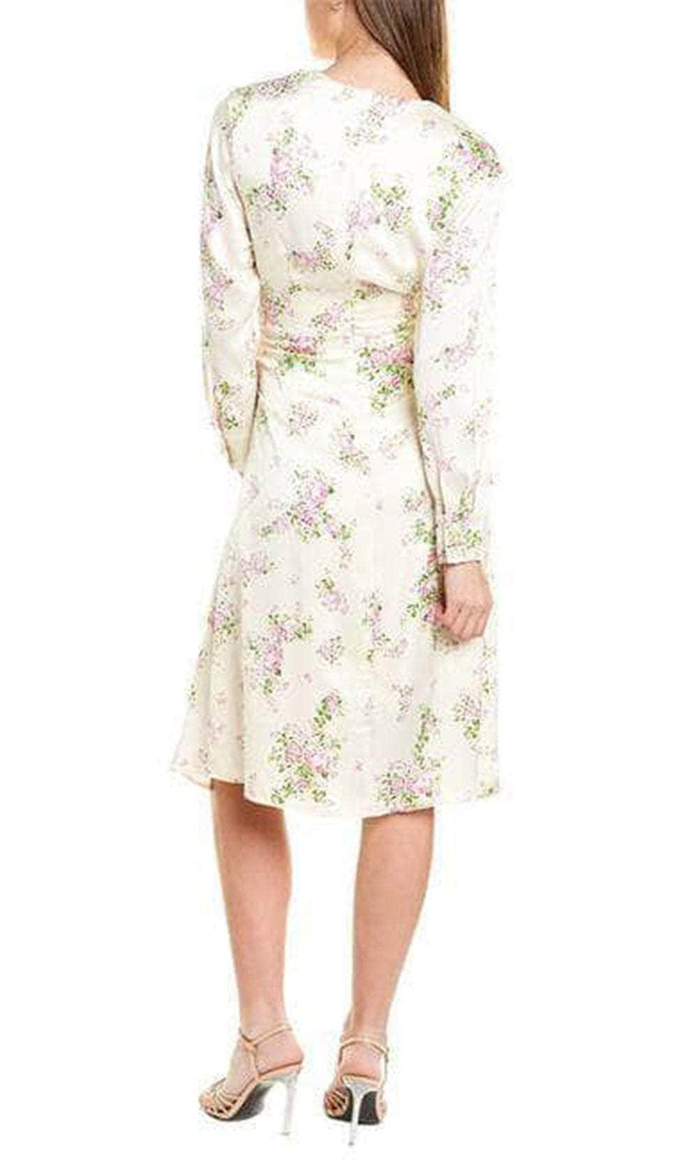 Sage Collective, Sage Collective ST01W16 - Long Sleeve Printed Casual Dress