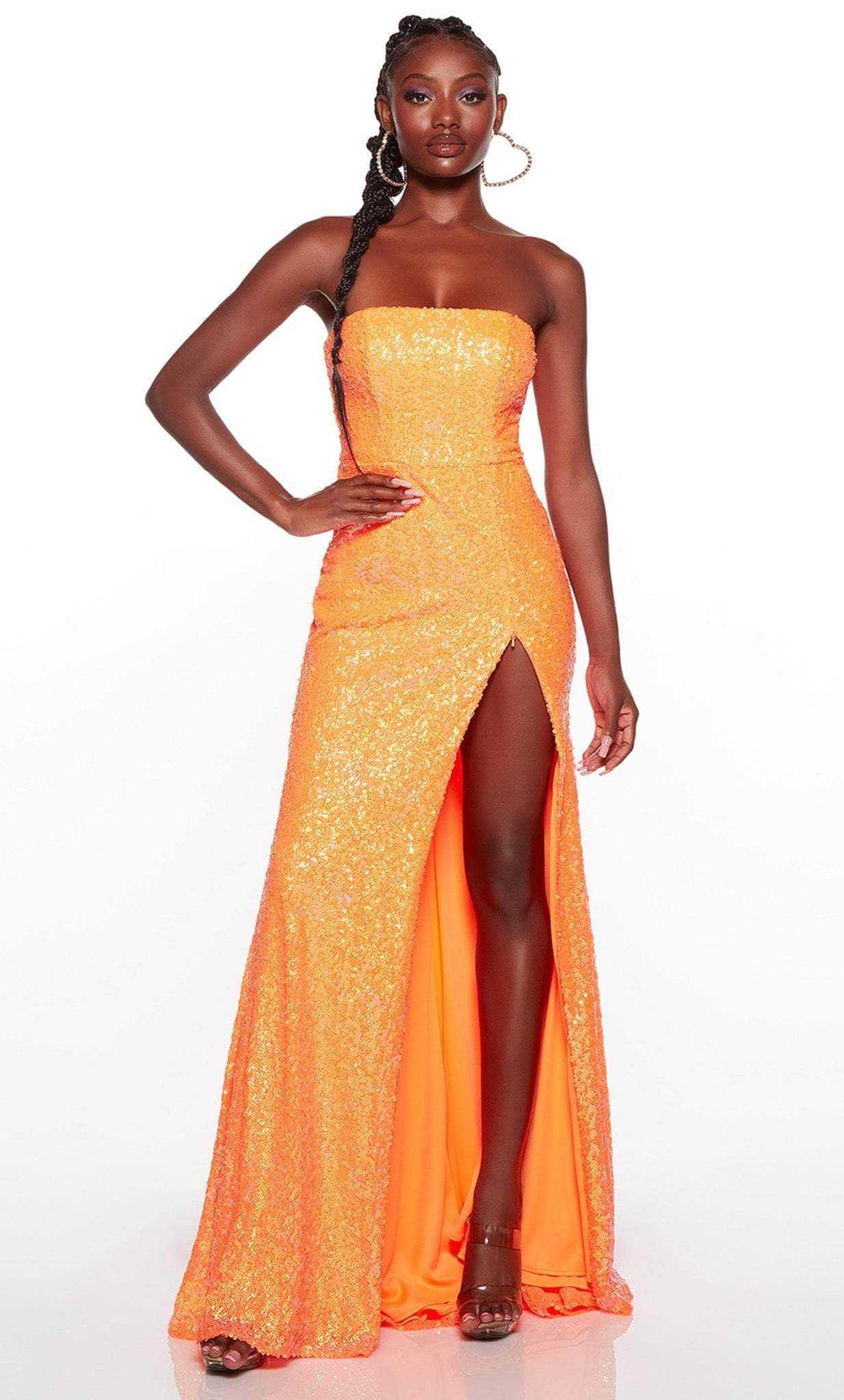 Alyce Paris, Sequin Prom Gown with Slit 61399