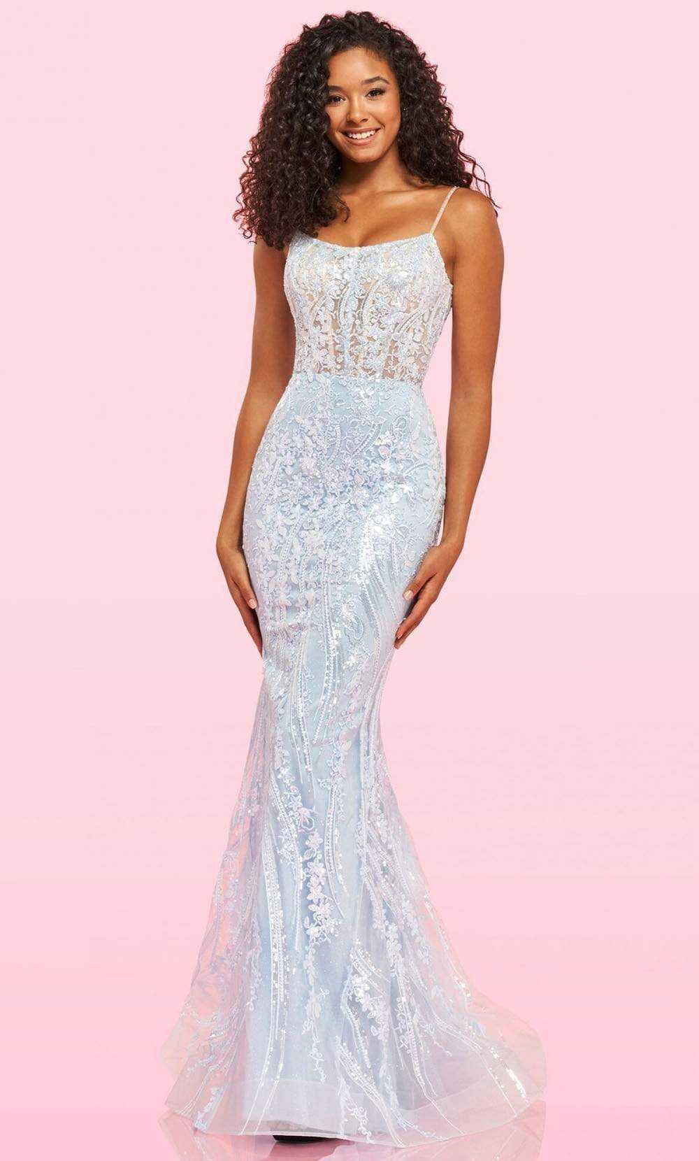 Sherri Hill, Sherri Hill - 54275 Strappy Sequin Mermaid Dress