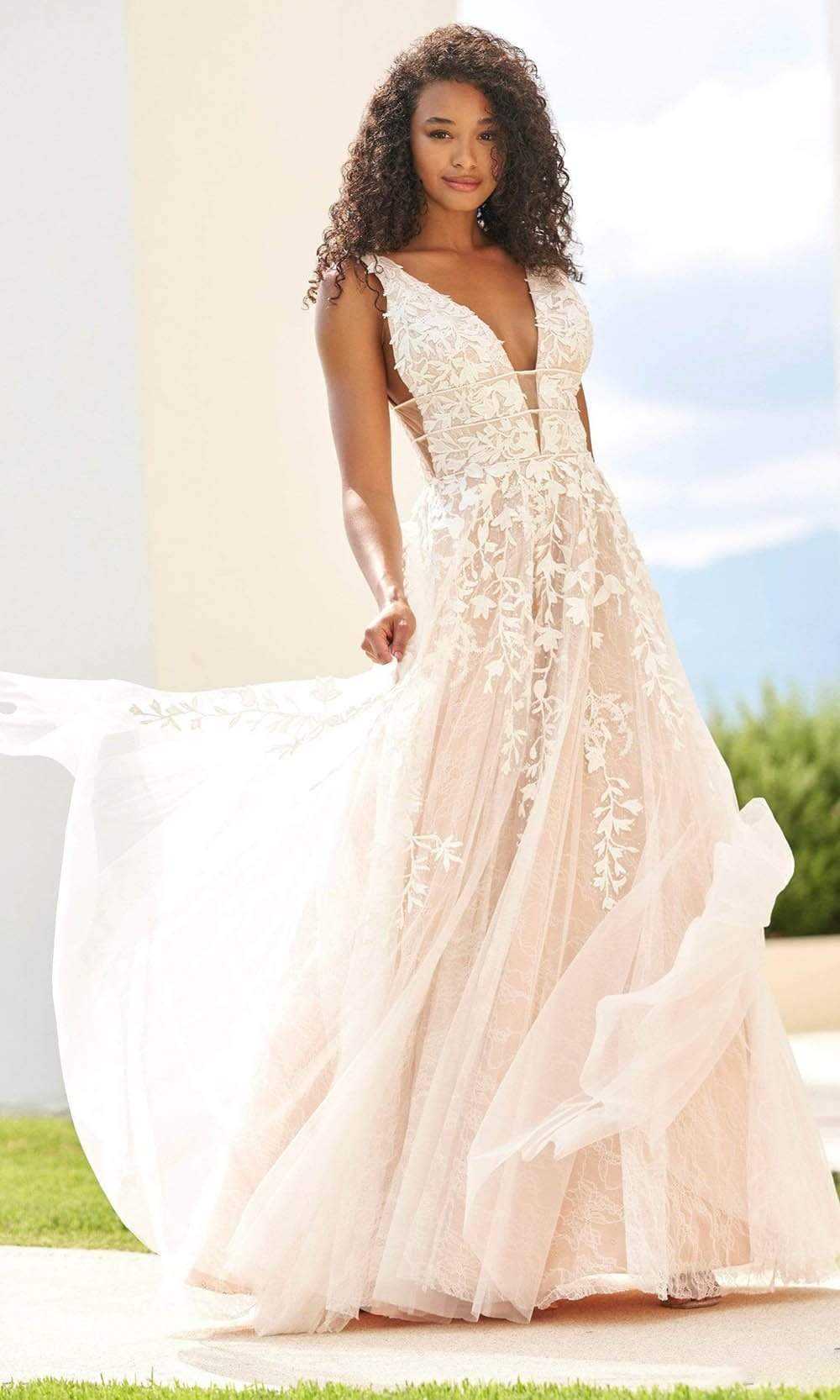 Sherri Hill, Sherri Hill - 54862 Lace Ornate A-Line Gown