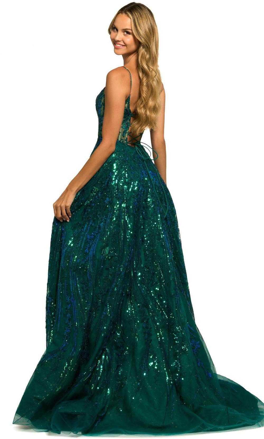 Sherri Hill, Sherri Hill 55521 - Sequin Lace A-Line Prom Dress