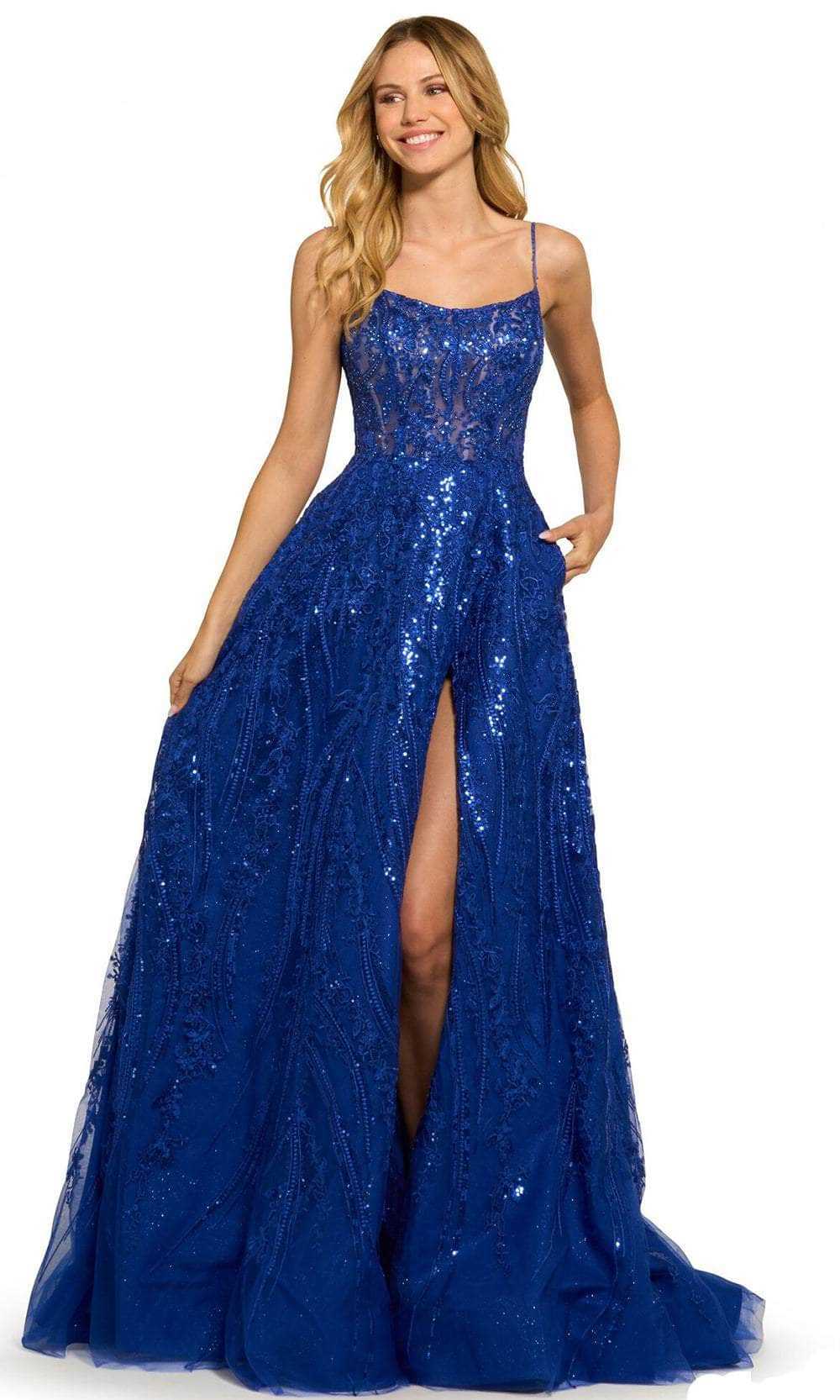 Sherri Hill, Sherri Hill 55521 - Sequined A-Line Prom Dress