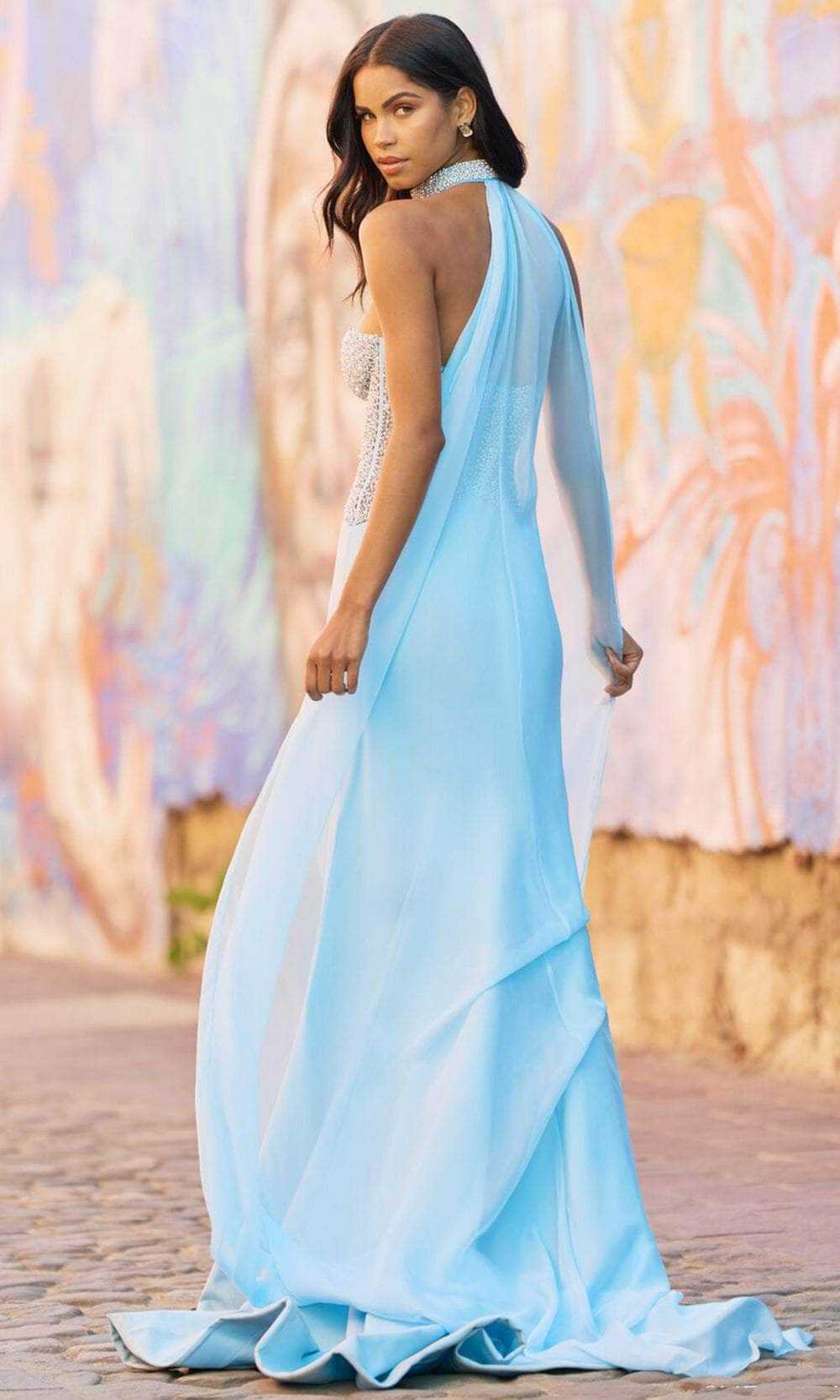 Sherri Hill, Sherri Hill 55564 - Cloak Plus Size Prom Dress