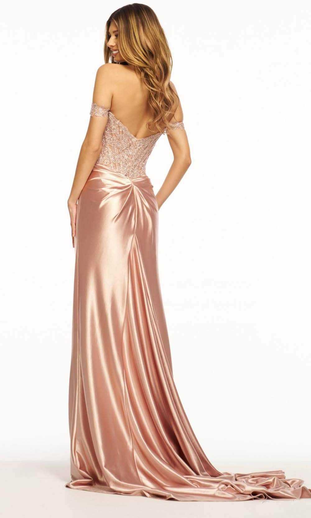 Sherri Hill, Sherri Hill 56032 - Draped Off-Shoulder Prom Dress