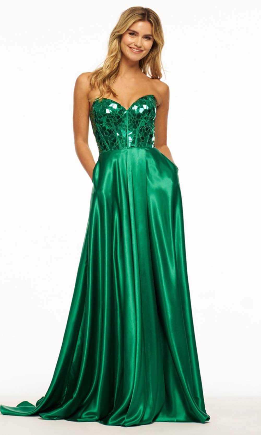 Sherri Hill, Sherri Hill 56041 - Corset Bodice Cut Glass Embellished Gown