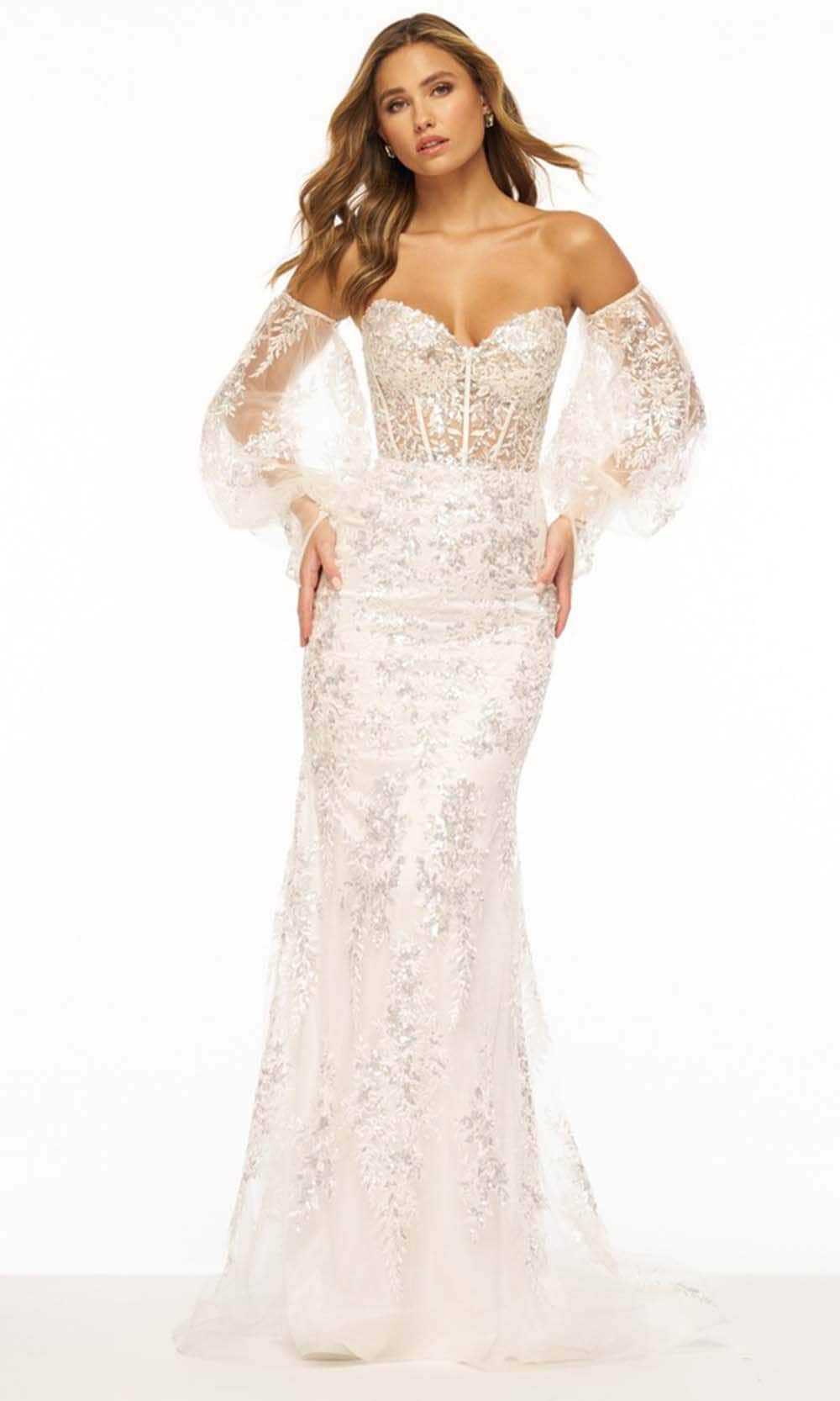 Sherri Hill, Sherri Hill 56177 - Sequin Lace Corset Evening Gown