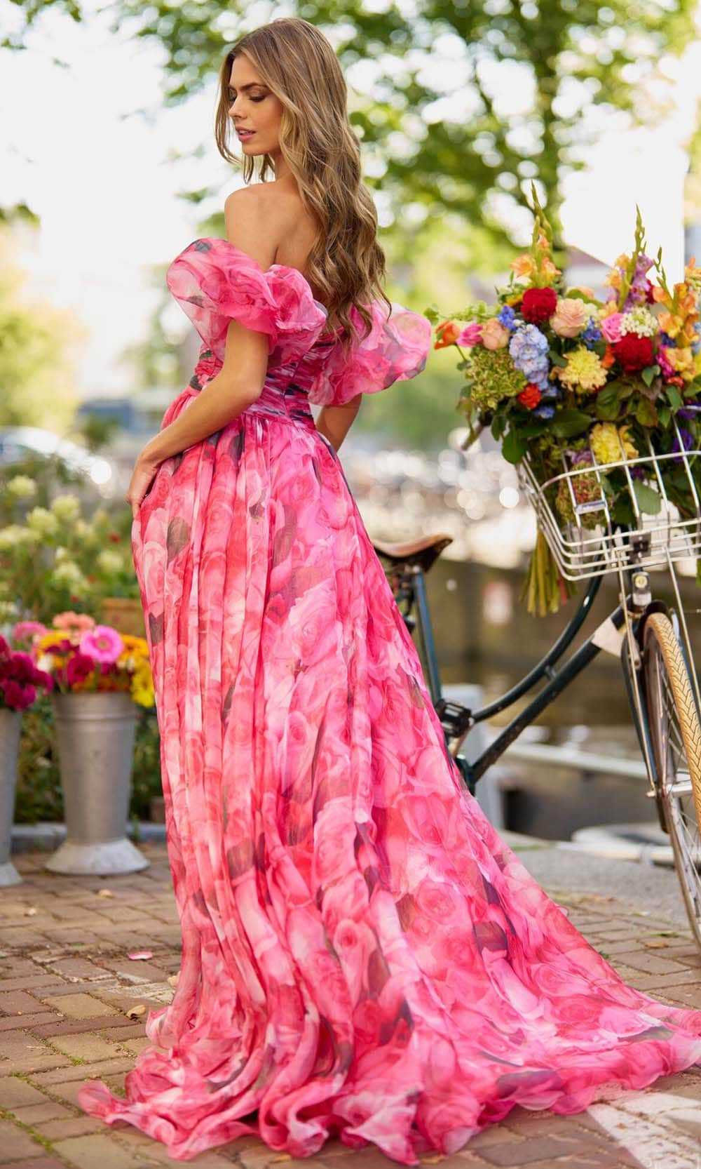 Sherri Hill, Sherri Hill 56241 - Sweetheart Floral Gown