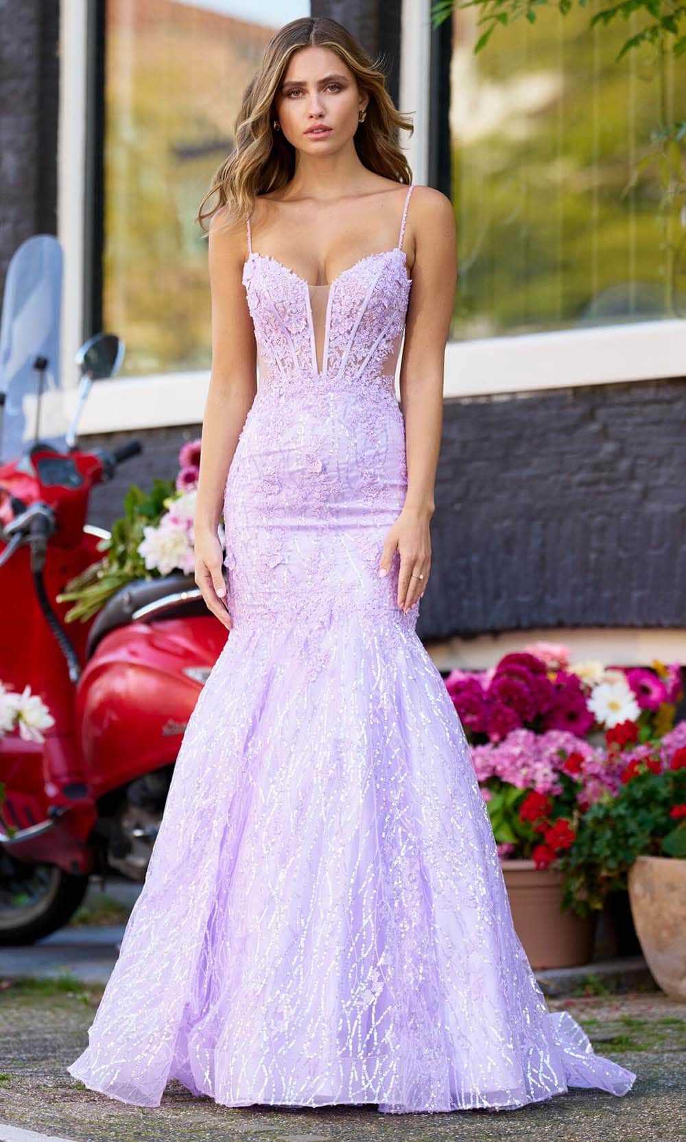 Sherri Hill, Sherri Hill 56313 - Floral Mermaid Prom Dress