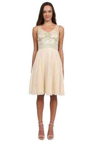 Sue Wong, Sue Wong Dress With Pleated Skirt Cocktail Dress