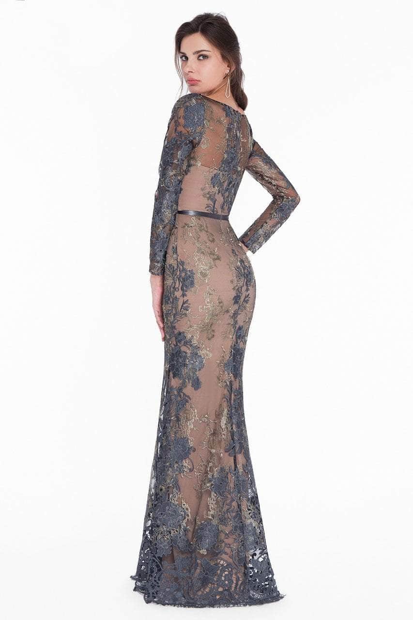 Terani Couture, Terani Couture 1822E7292 - Metallic Lace Formal Dress