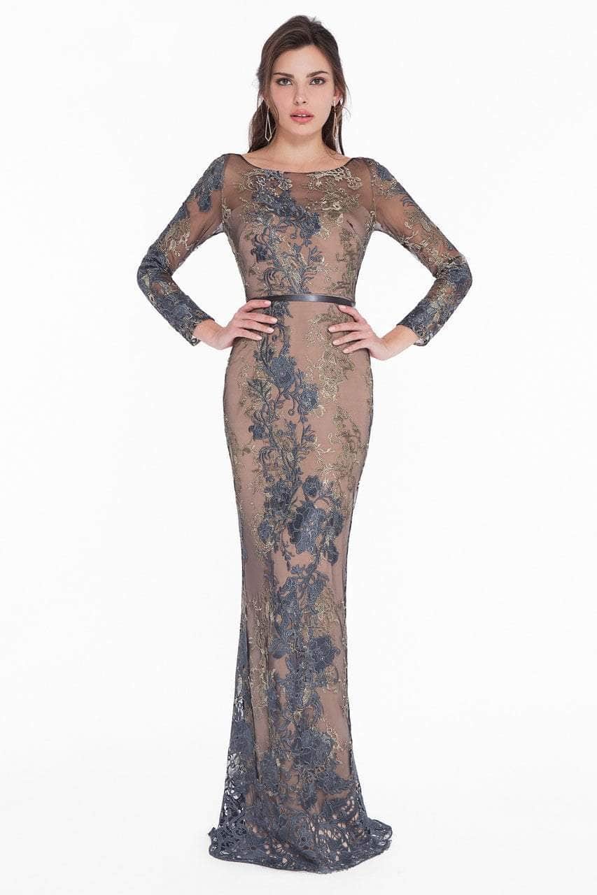 Terani Couture, Terani Couture 1822E7292 - Metallic Lace Formal Dress