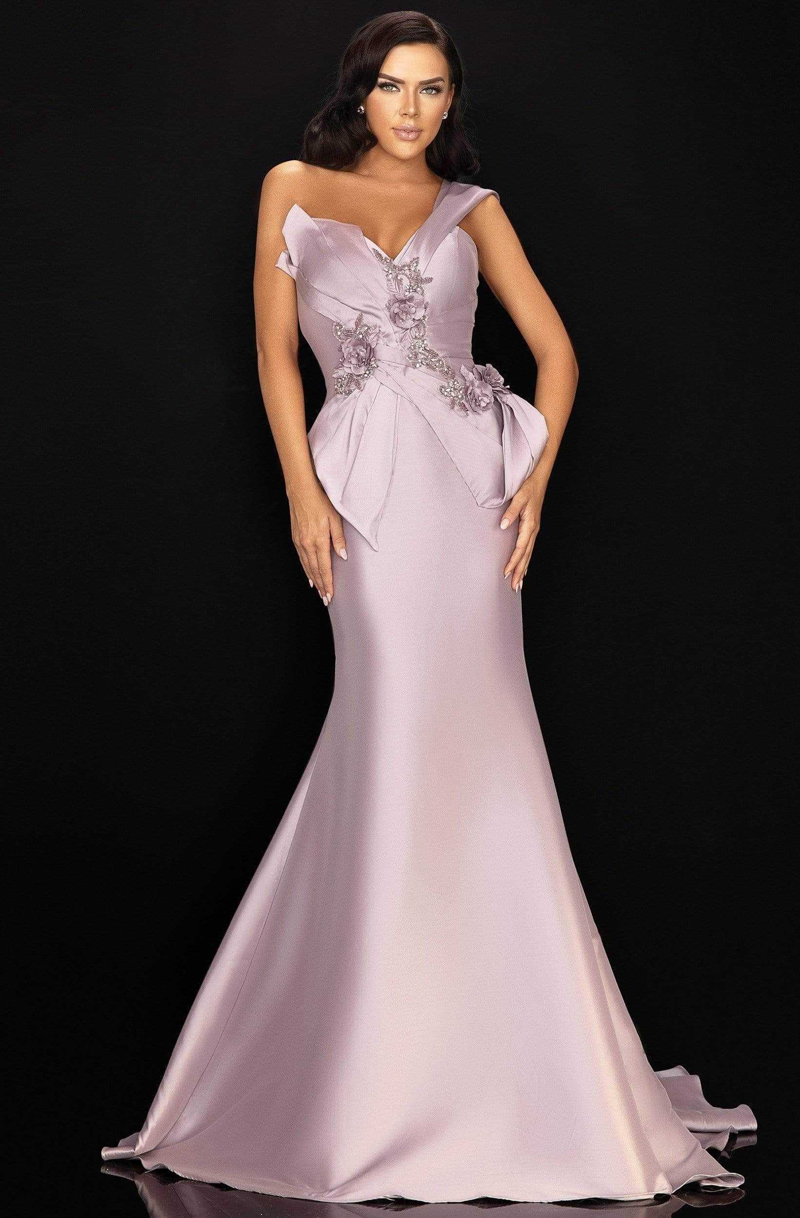 Terani Couture, Terani Couture - 2011M2160 Beaded Floral Gown