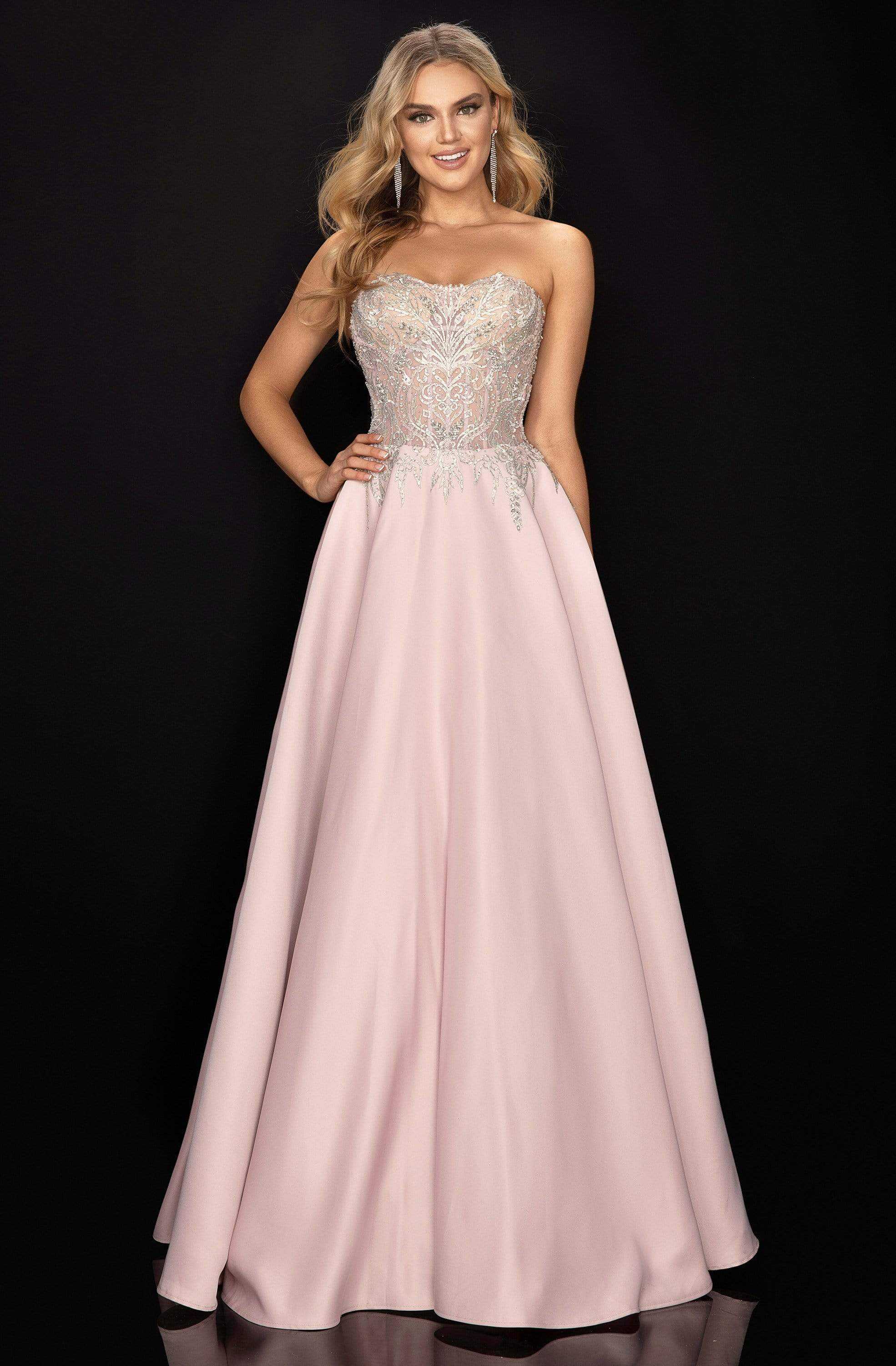 Terani Couture, Terani Couture - 2011P1197 Beaded Sweetheart A-Line Evening Gown