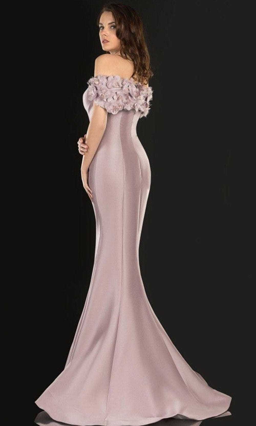 Terani Couture, Terani Couture - 2021E2799 Floral Off Shoulder Long Gown