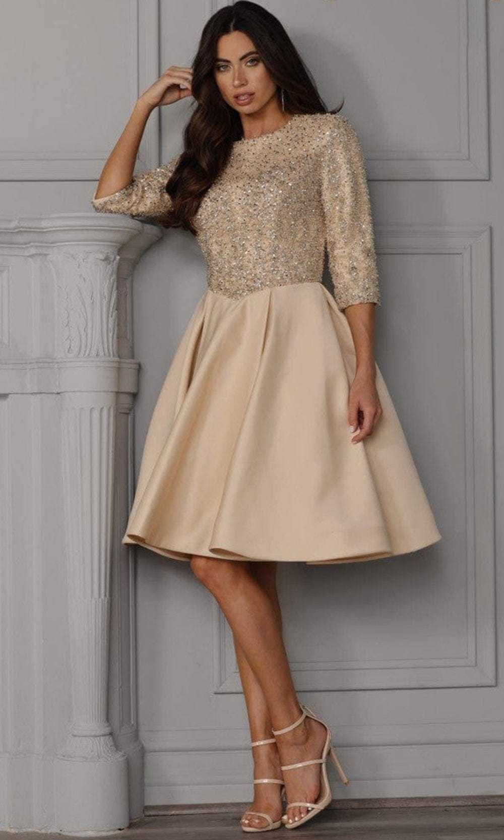 Terani Couture, Terani Couture 2027H3388 - Jewel Neck Formal Dress
