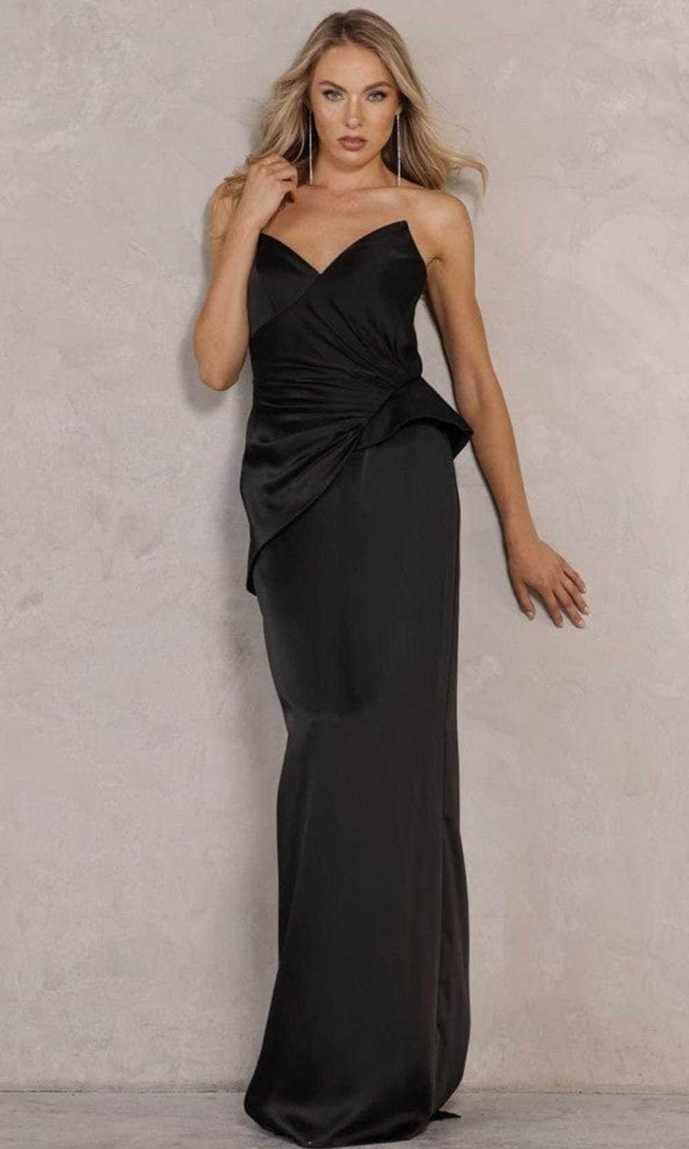 Terani Couture, Terani Couture - 2111P4066 Strapless Peplum Gown