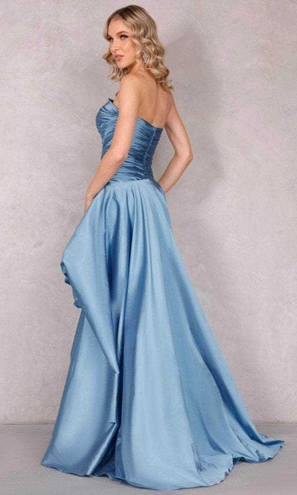 Terani Couture, Terani Couture 2111P4270 - Strapless Ruffle A-Line Evening Gown