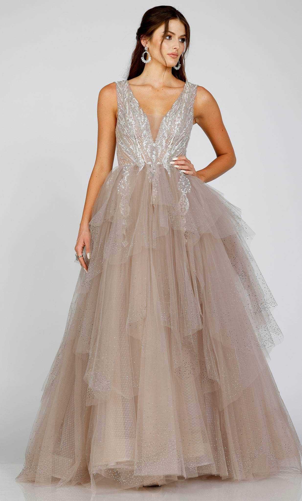 Terani Couture, Terani Couture 231E0610 - Sleeveless A-Line Prom Gown